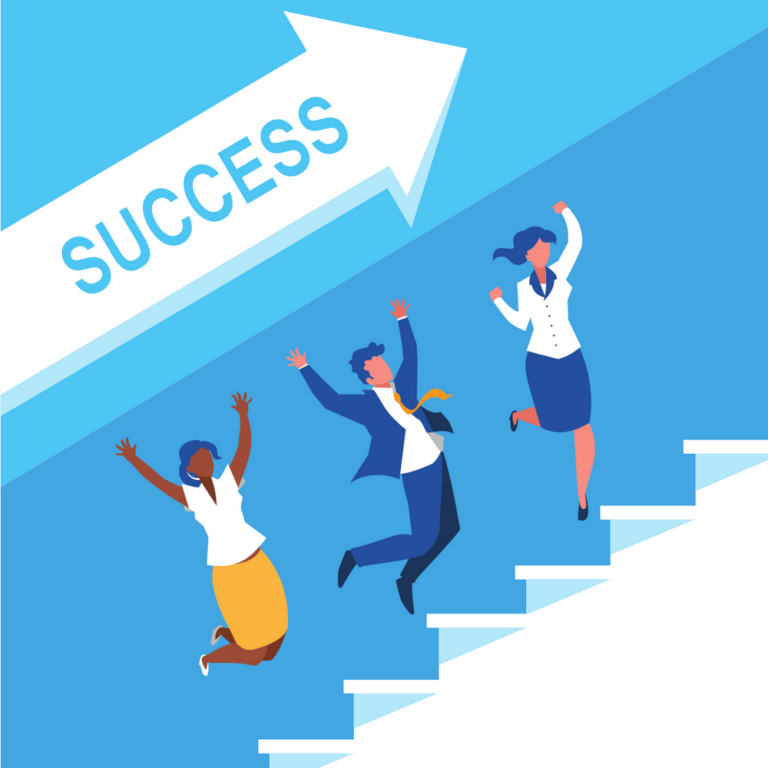 Gotcha Covered HR - Success People Climbing Stairs - Four Tips for Success